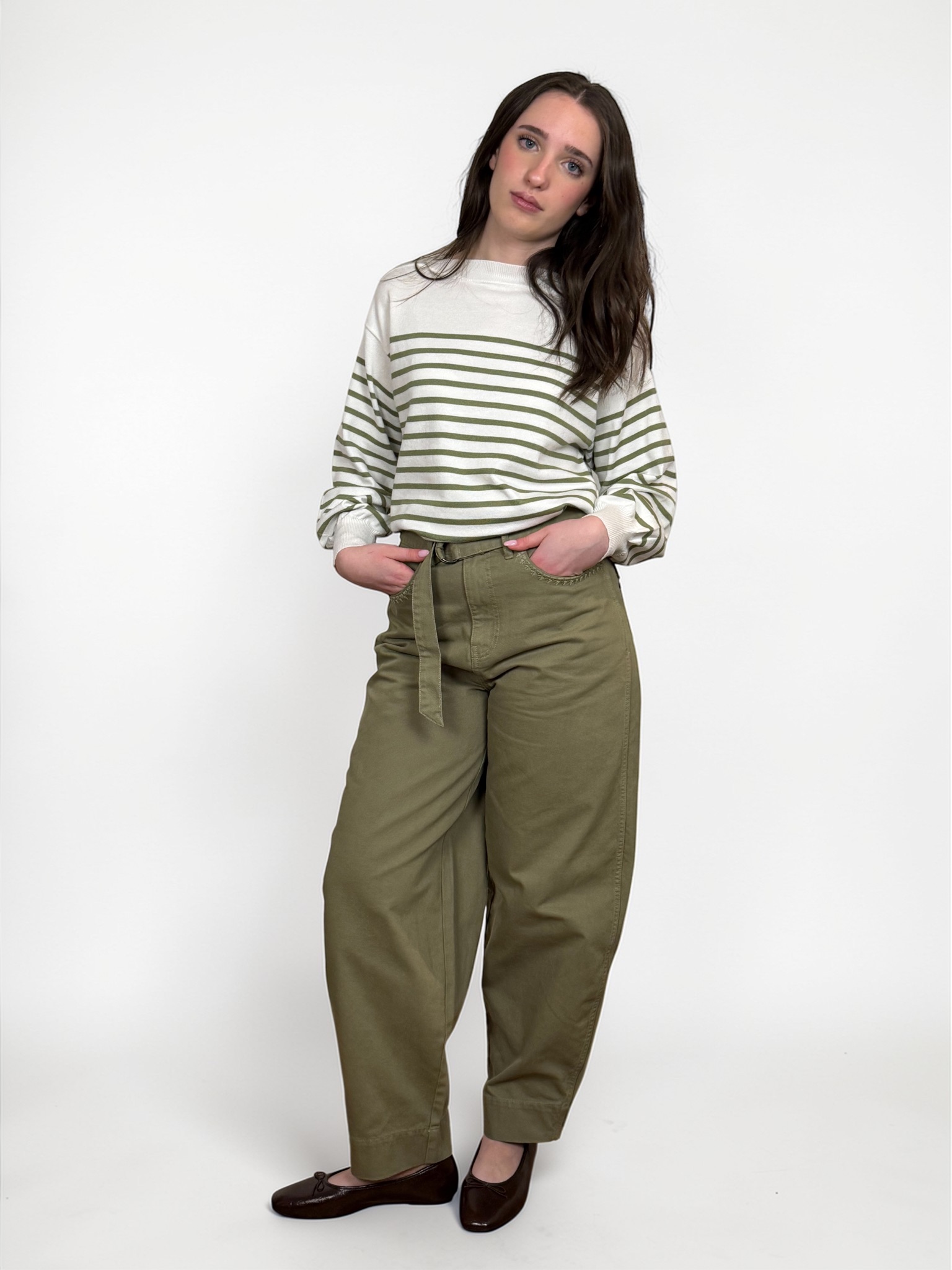 Maglia righe verdi - Ichi - immagine 3