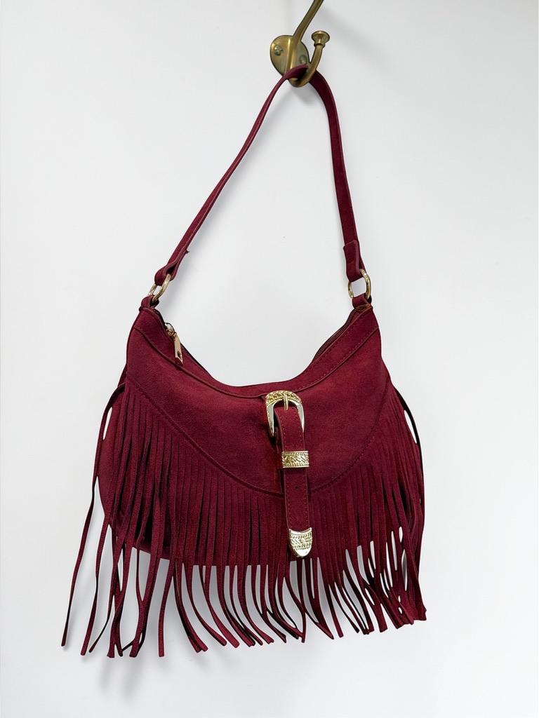 Borsa Hobo con frange - immagine 3