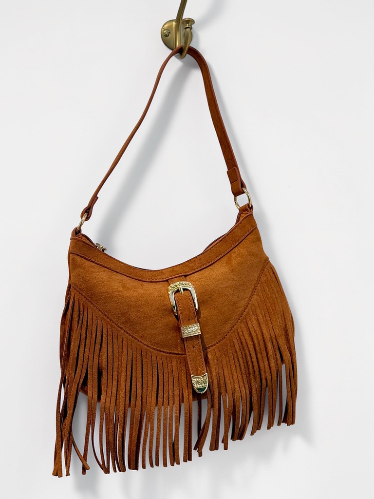 Borsa Hobo con frange - immagine 2