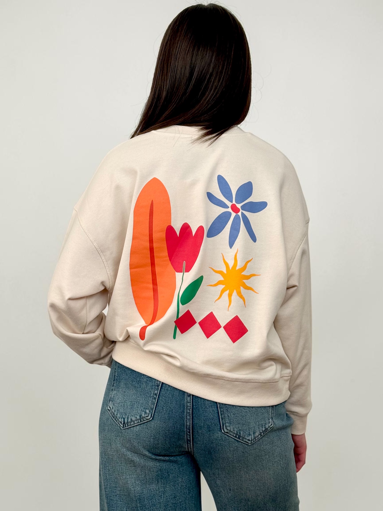 Felpa Retro Fiore - Ichi