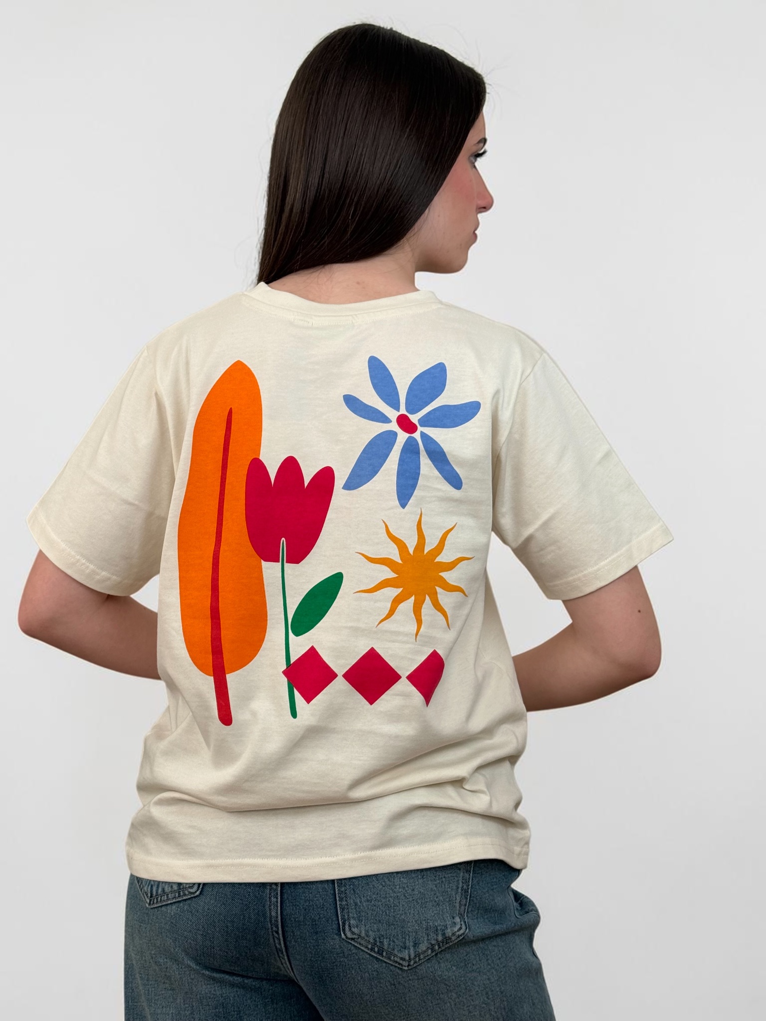 T-Shirt Retro Fiore - Ichi - immagine 3