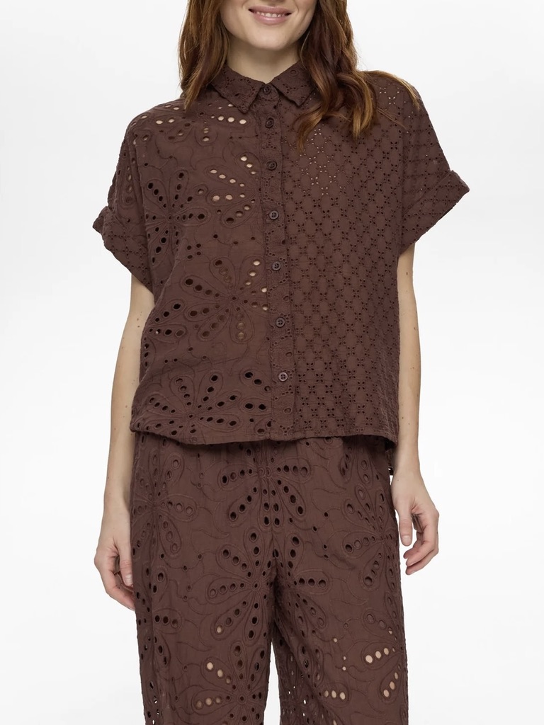 Camicia Sangallo Caffè - Numph - immagine 2