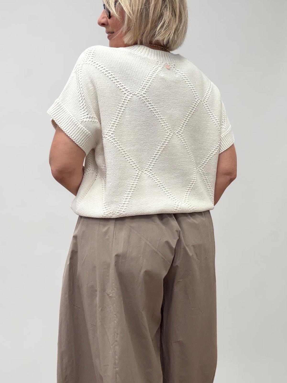 Maglia Rombi Ricamo - Numph - immagine 3