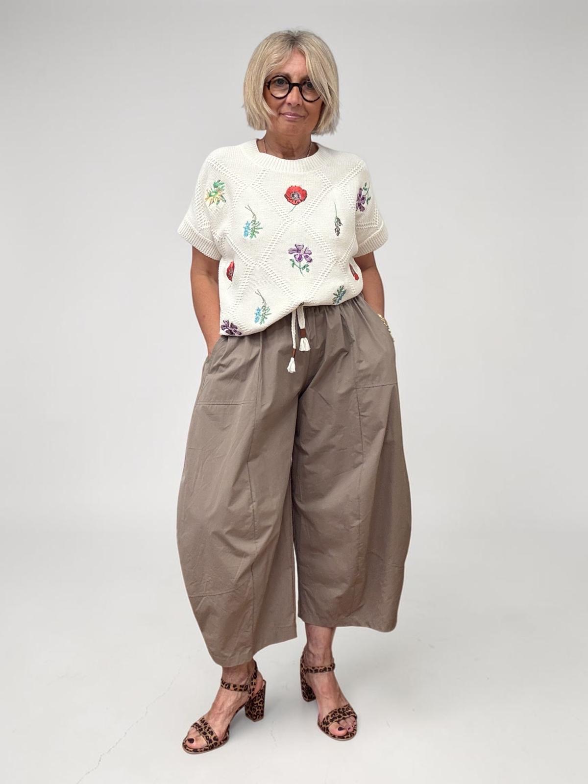 Maglia Rombi Ricamo - Numph